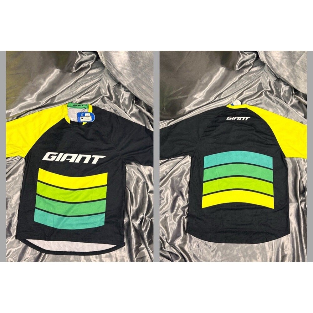 Giant Bicycles MTB Specific Short Sleeve Jersey Size S / M Green Transfer Series